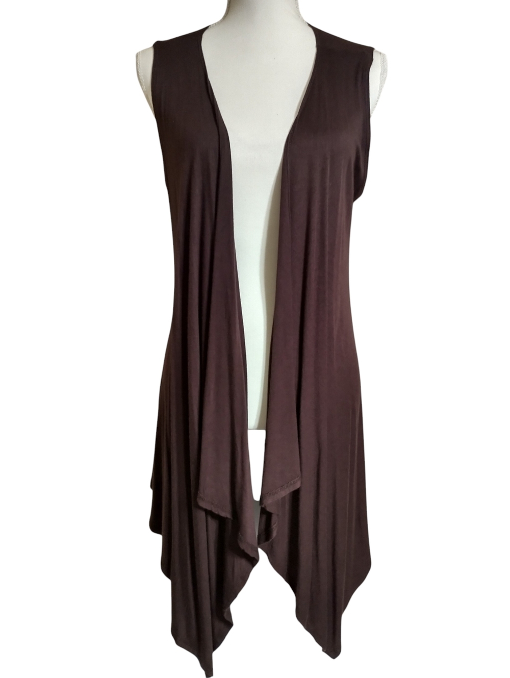 Made By Johnny Brown Draped  Vest